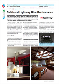 Časopis Stavebnictví a interiér, 05/2012 - Světlovod Lightway Blue Performance